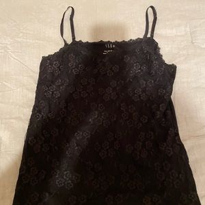 Black Lace Front Cami